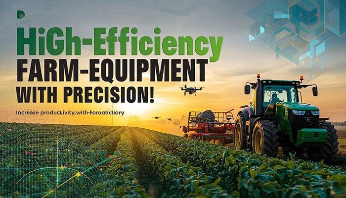 Top 10 Essential Farm Tools and Equipment for Maximum Productivity - robodronetech - RoboDroneTech High-Efficiency Farm Equipment with Precision - Enhance productivity with farm tools and equipment designed for maximum efficiency.
