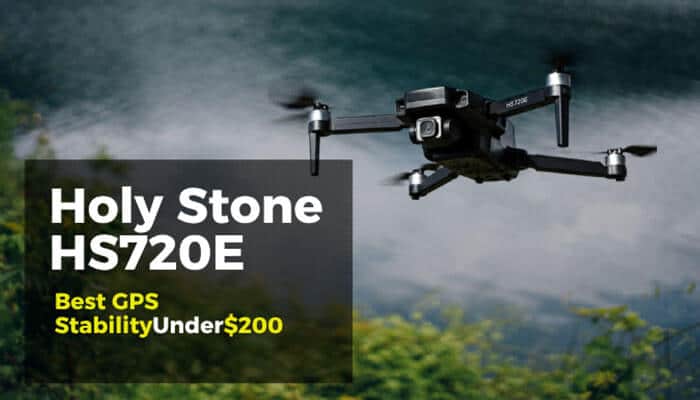 Holy Stone HS720E Best GPS Stability Under 0 - Robo Drone Tech - RoboDroneTech High‑performance Holy Stone HS720E drone hovering outdoors with advanced GPS stability — one of the Best Drones Under 0 offering reliable positioning and smooth flight for budget aerial photography and videography.