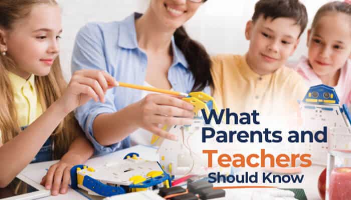 What Parents and Teachers Should Know - Robo Drone Tech - RoboDroneTech Why Technology Cannot Replace Humans RoarTechMental image showing parents, teachers, and children working together on educational robotics and STEM learning activities, emphasizing human creativity, emotional intelligence, mentorship, collaboration, and the essential role of human guidance in child development despite advancements in artificial intelligence and automation.