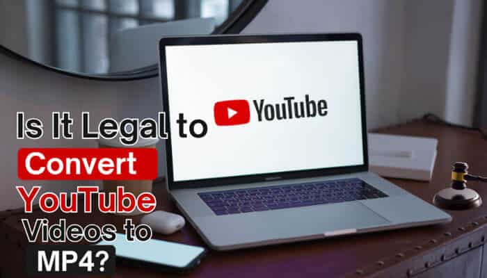 Is It Legal to Convert YouTube Videos to MP4 - Robo Drone Tech - RoboDroneTech Converting YouTube to MP4 illustrated with a laptop screen displaying a YouTube interface alongside a legal warning concept, highlighting questions around the legality and ethical considerations of Converting YouTube to MP4 for offline use, digital media downloading, and copyright compliance in modern streaming platforms.