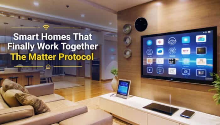 Smart Homes That Finally Work Together The Matter Protocol - Robo Drone Tech - RoboDroneTech What New Technology Is Coming to Scookietech: Smart homes powered by the Matter Protocol showing connected devices, intelligent automation systems, IoT technology, voice-controlled appliances, and seamless smart home integration trends for 2026 innovations.